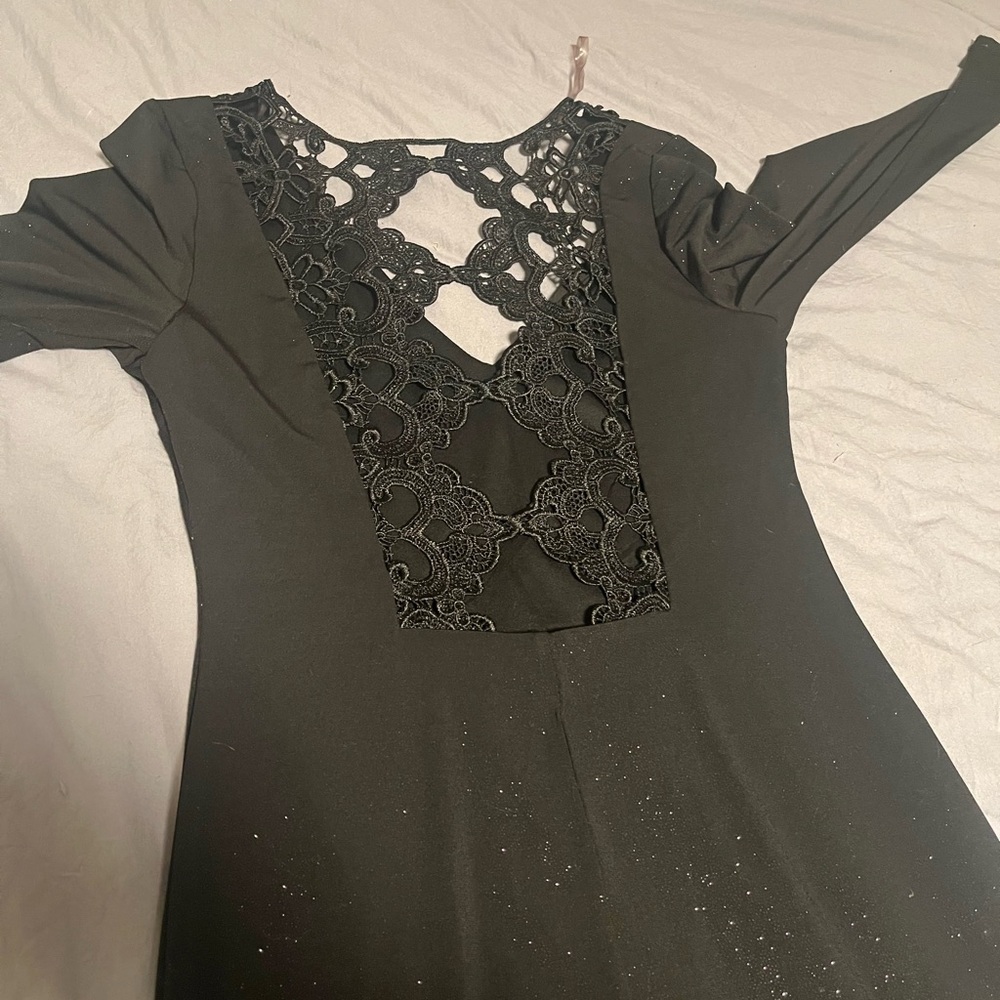 Charlotte Ruth little black dress evening dress